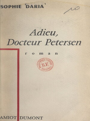 cover image of Adieu, Docteur Petersen